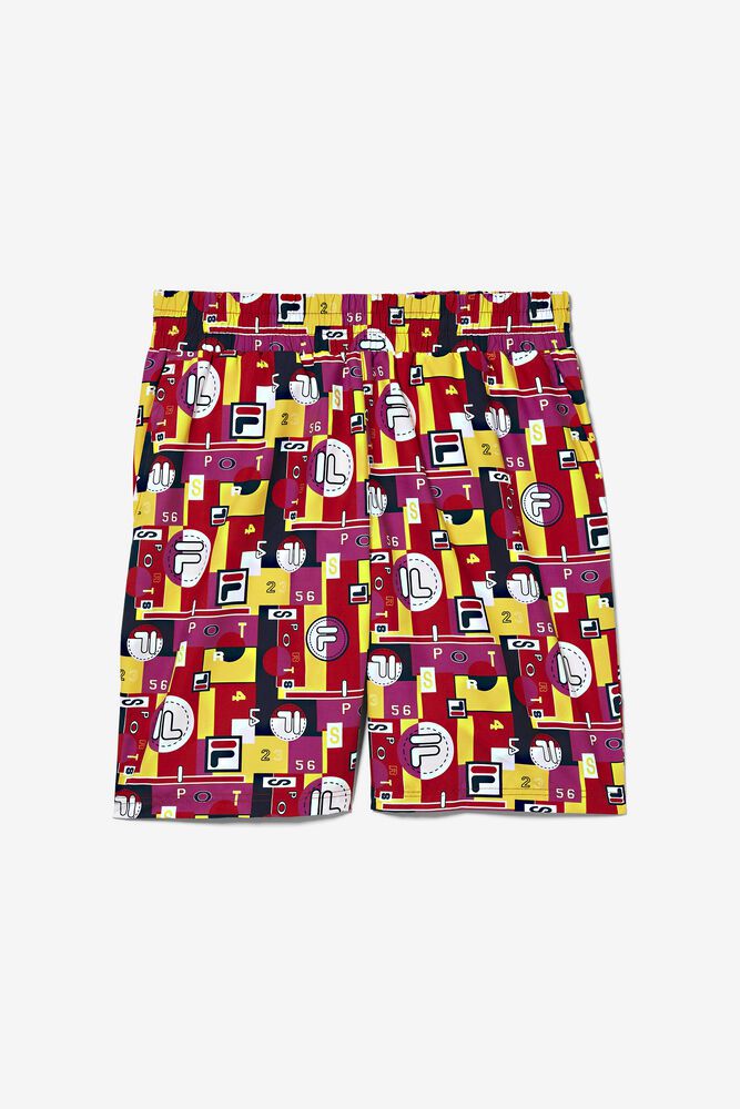 Fila Keme Printed Swim Multicolor Shorts Mens - NZ 80152-EIDC